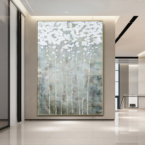 The Towering White Trees Painting